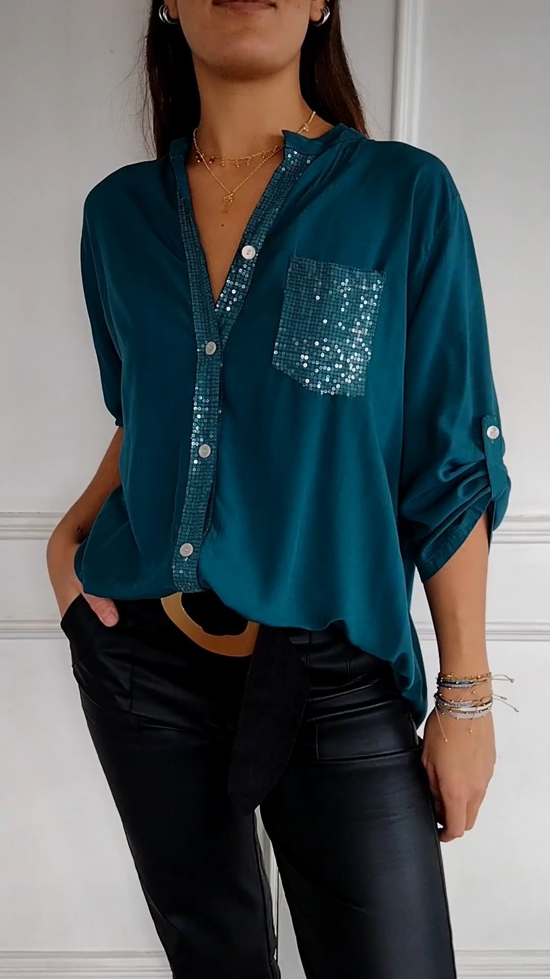 ANNA | Glitter Blouse