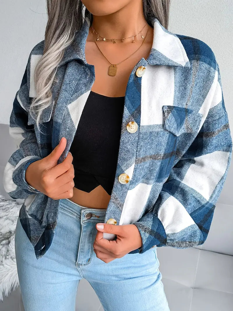 SHIMR | CROPPED FLANNEL JASJE