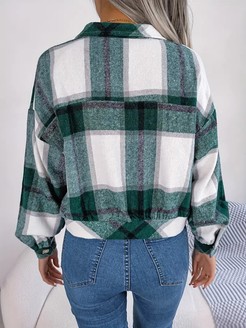 SHIMR | CROPPED FLANNEL JASJE