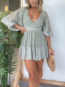 SHIMR | CROCHET ROMPER JURK