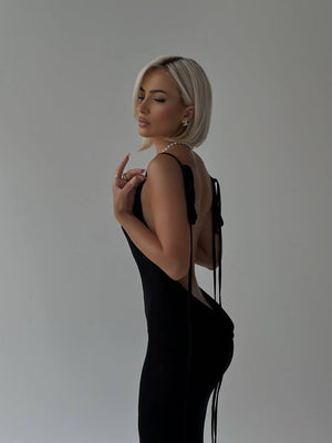 SHIMR | BACKLESS MAXI DRESS