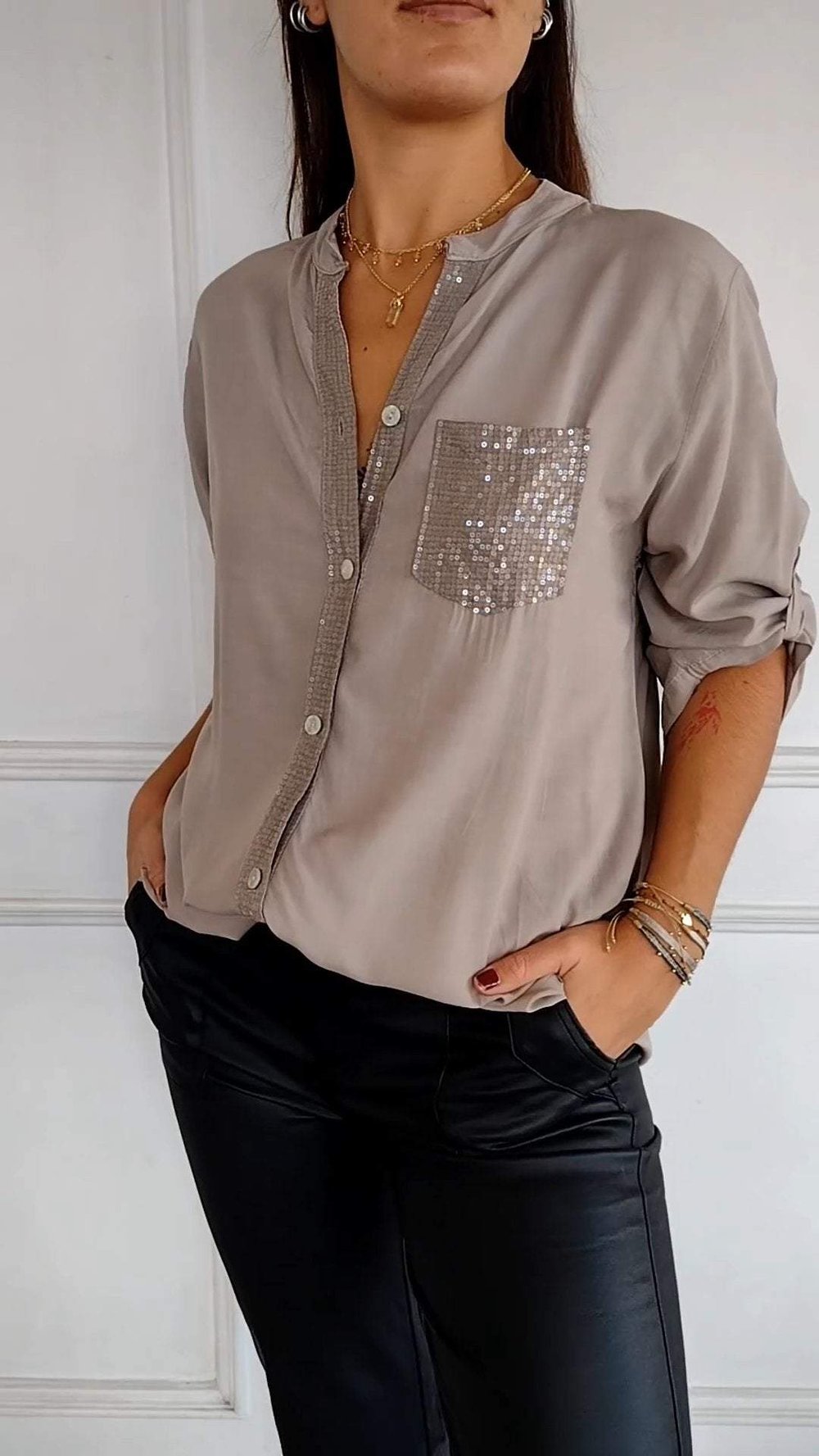 ANNA | Glitter Blouse