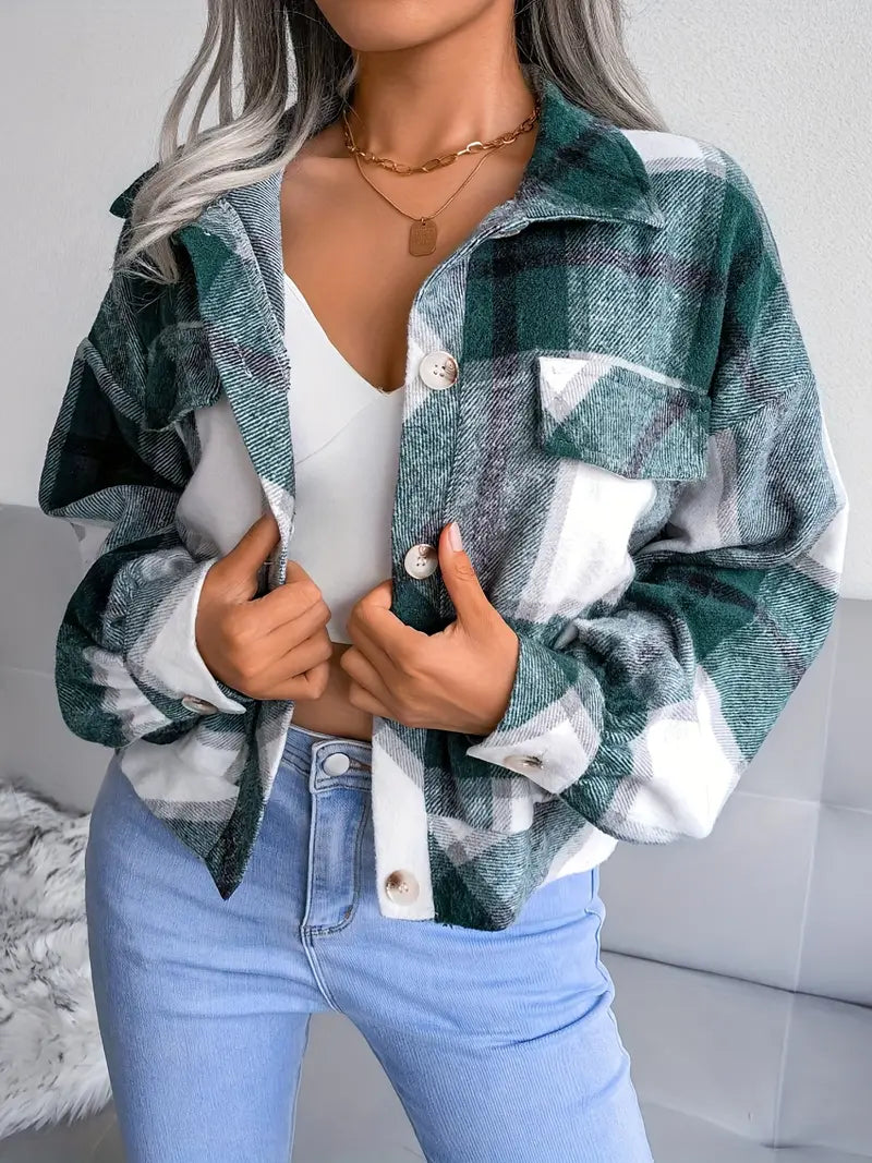 SHIMR | CROPPED FLANNEL JASJE