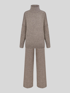 Eline | Turle Neck Knit Pants Set