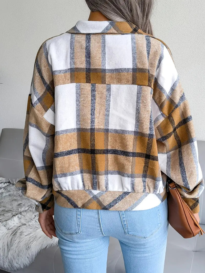 SHIMR | CROPPED FLANNEL JASJE