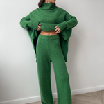 Eline | Turle Neck Knit Pants Set