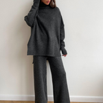 Eline | Turle Neck Knit Pants Set