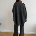 Eline | Turle Neck Knit Pants Set