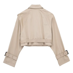 Carina Cropped Trenchcoat | Stijlvol & Vintage