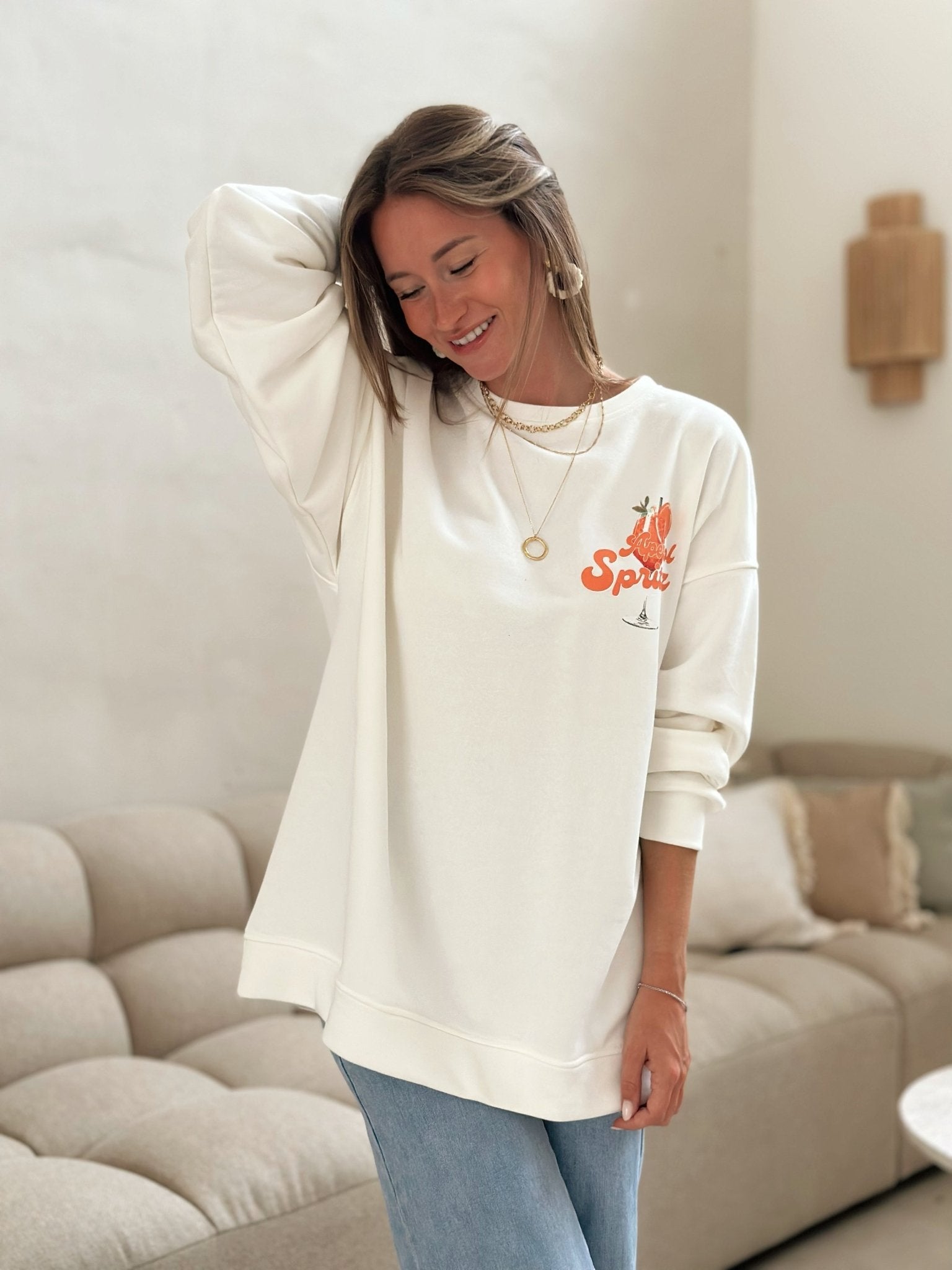 SHIMR | GIRLS DRINK APEROL SWEATER