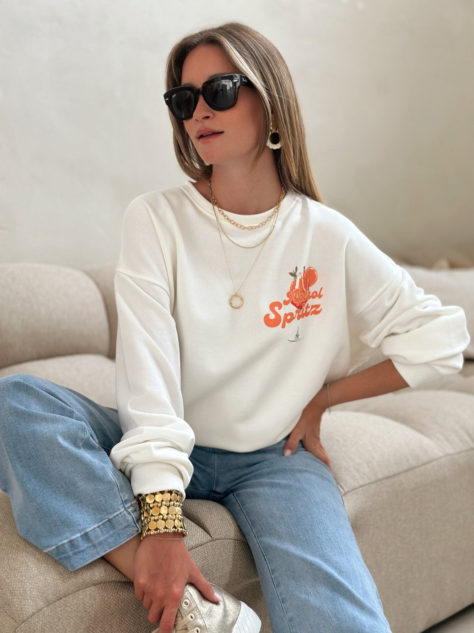 SHIMR | GIRLS DRINK APEROL SWEATER