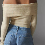 SHIMR | OFF SCHOULDER KNIT SWEATER