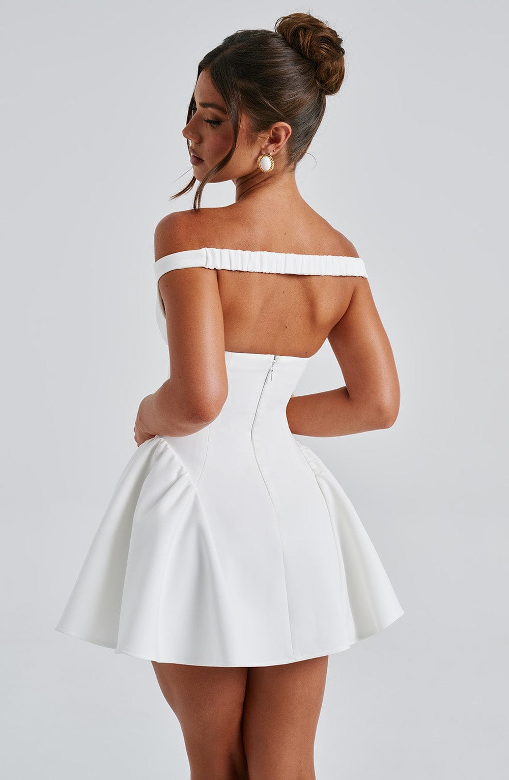 ARIA | Ivory Mini Jurk